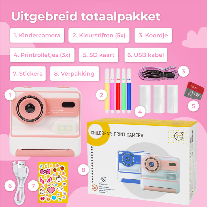 Kindercamera met Foto Print Functie