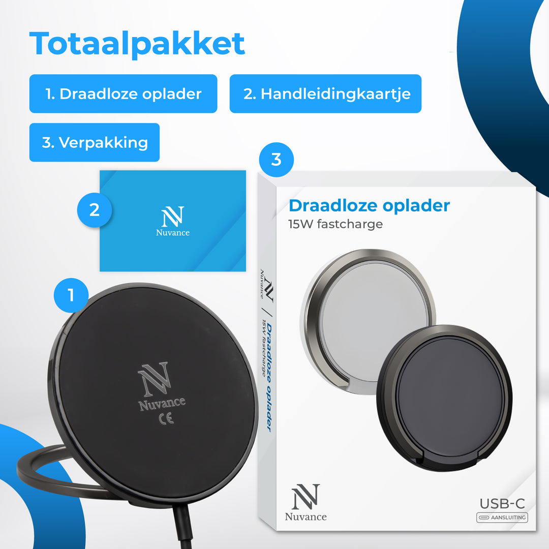 Draadloze Oplader 15W USB-C