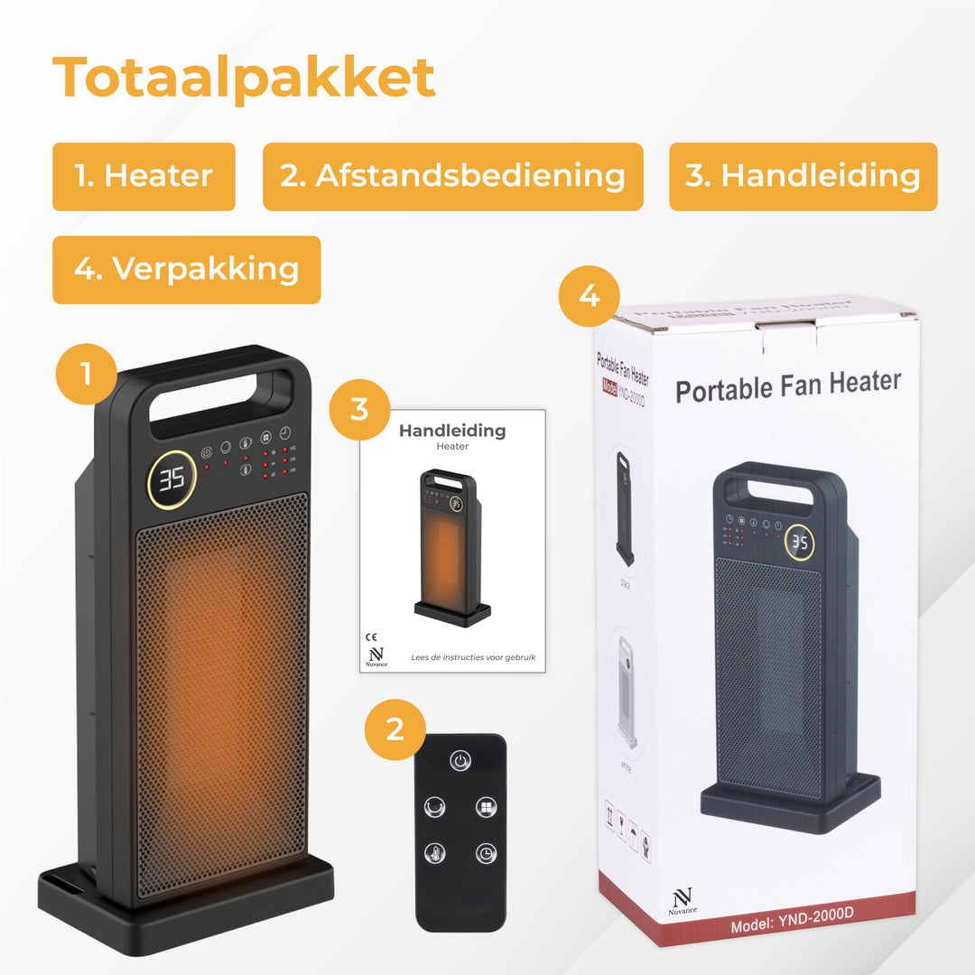 Elektrische Kachel - 2000 Watt