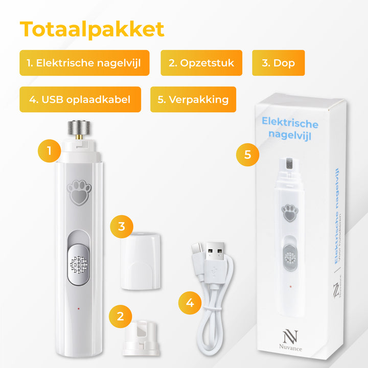 Elektrische Nagelvijl - voor Dieren