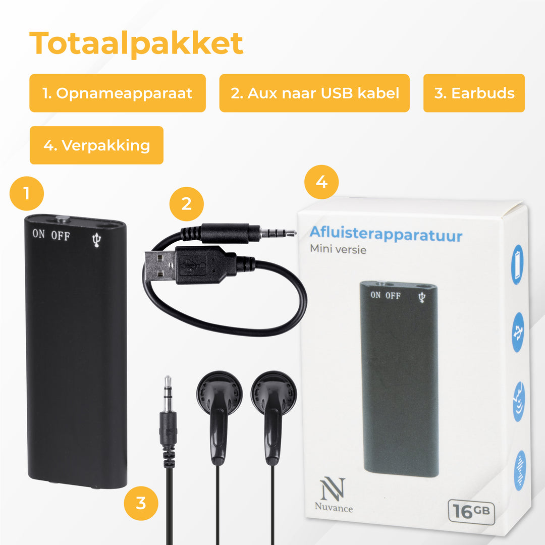 Mini Afluisterapparaat