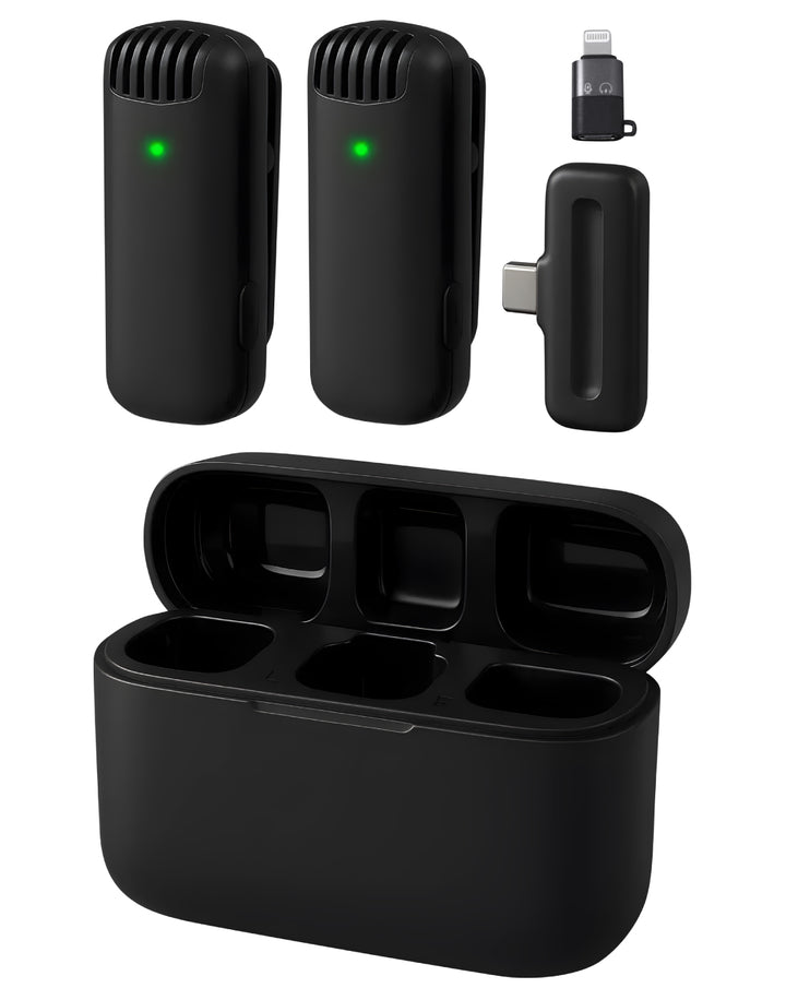 Draadloze Microfoon Set - met Oplaadcase