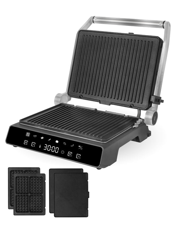 Contactgrill met 6 Uitneembare Platen