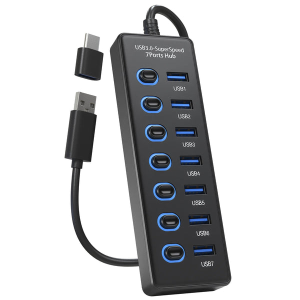 USB HUB 3.0 - 7 Poorten