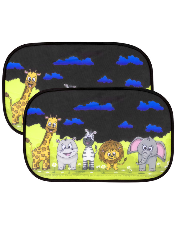 Zonnescherm voor Auto Baby- 2 Stuks Dieren
